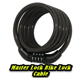 Master Lock Bike Lock Cable Combination Bicycle Lock Cable Lock for Outdoor Equipment Black 1