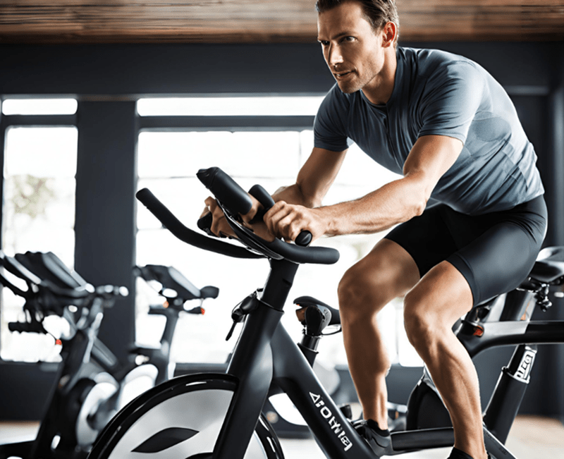 Indoor cycling training group