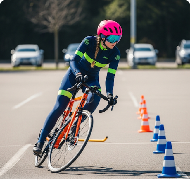 bicycle safety includes practicing bike handling skills