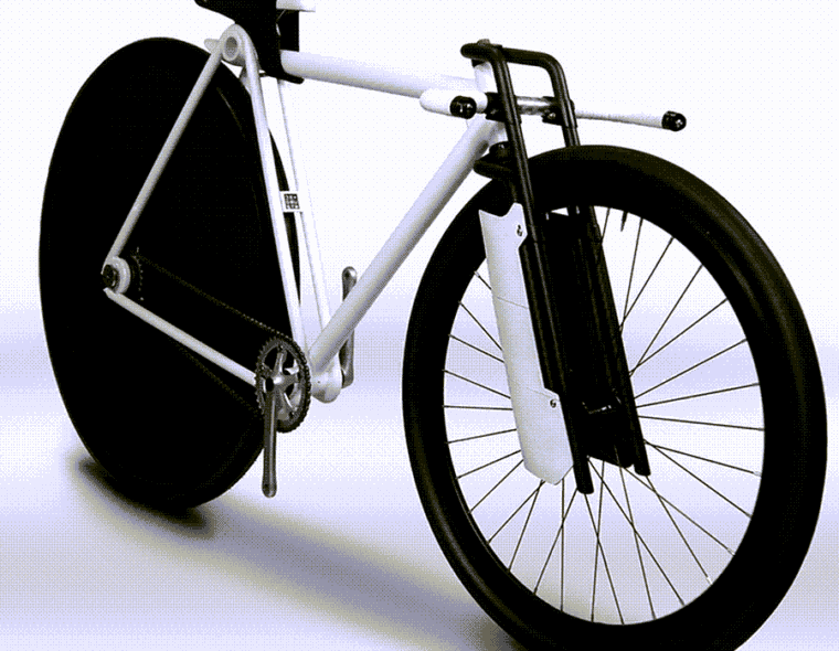 Pursuit bike front angle